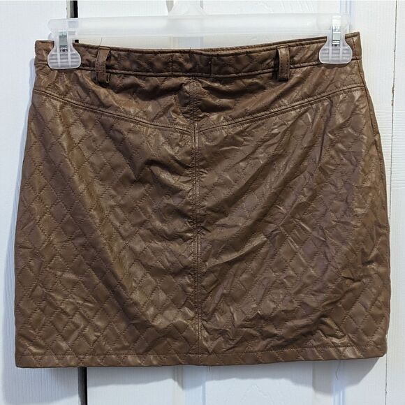 Marcelle women's leather skirt - Picture 7 of 8